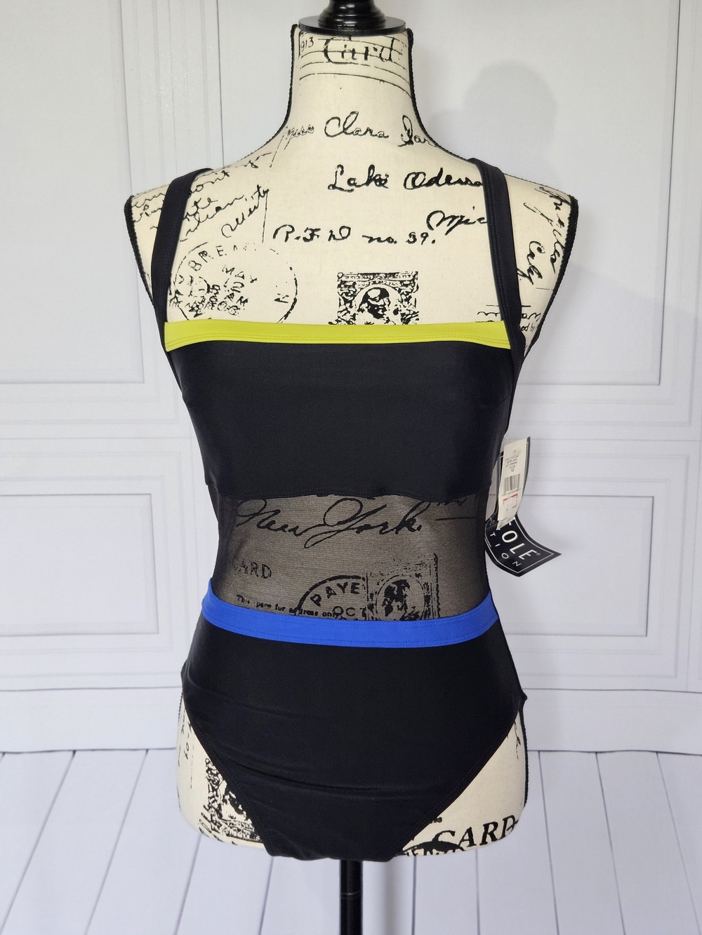 NWT, Anne Cole CollectionStyle: Mesh Around, Color Block One-Piece Swimsuit